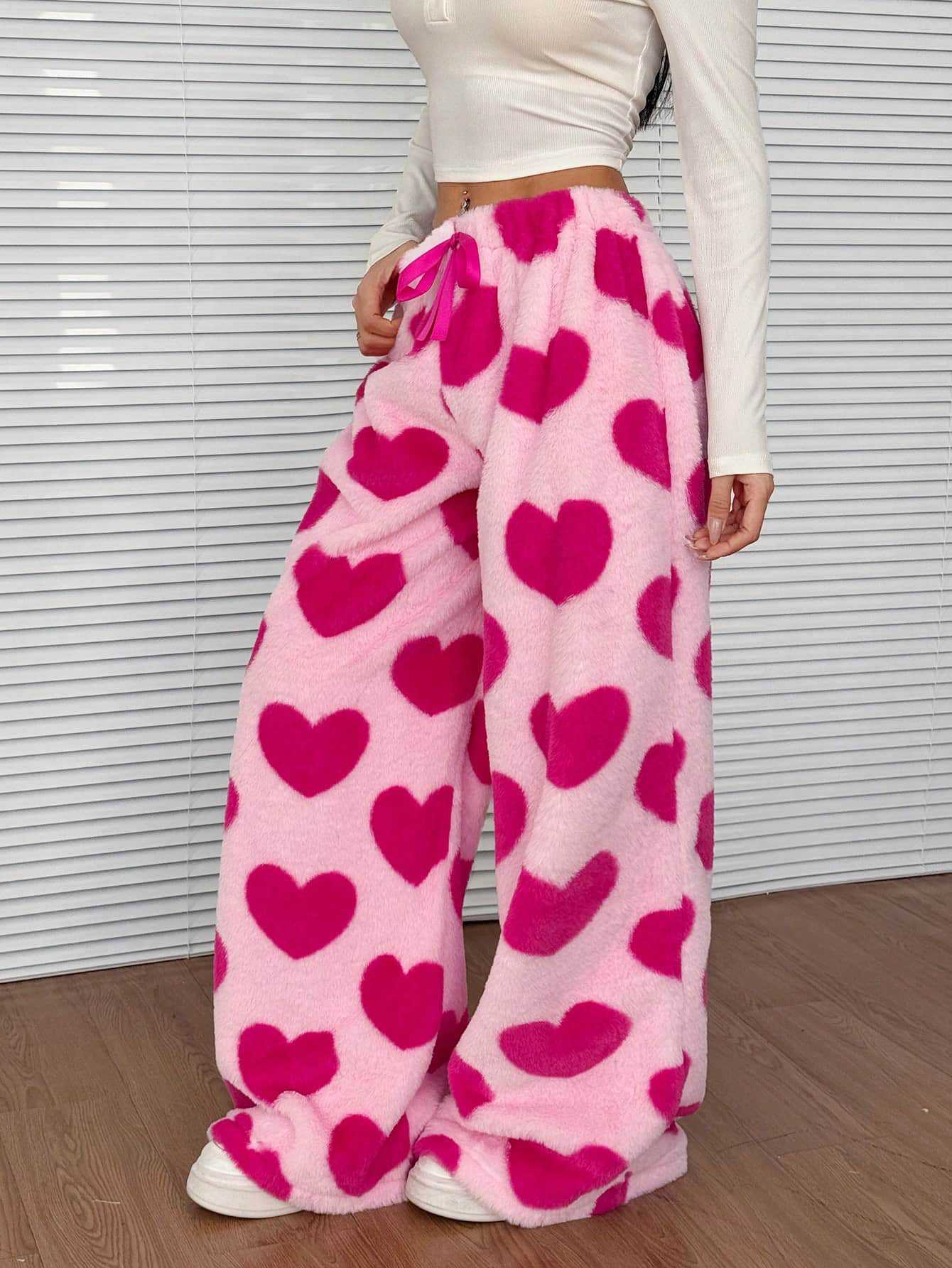 Casual Leopard Print Elastic Waist Wide Leg Pants