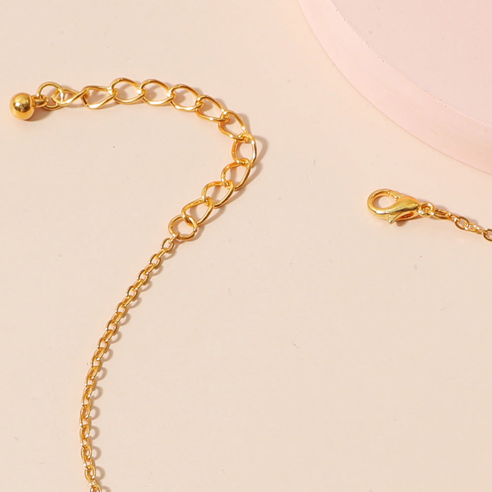 Simple Bell Hollow Out Pendant Anklet