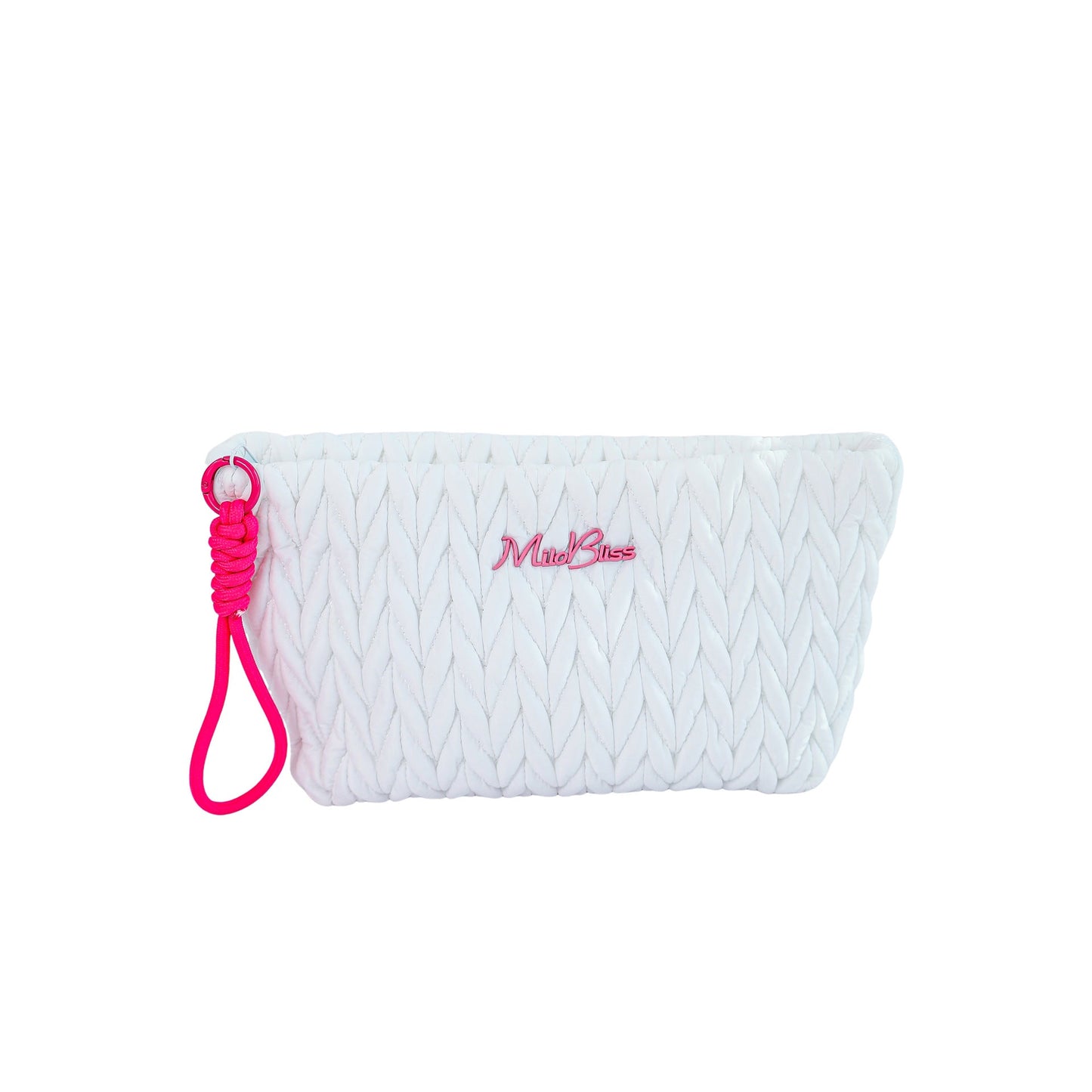Cute Color Block Padded Large Cpacity Make Up Bag