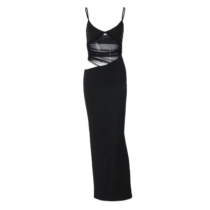 Trendy Sexy Cut-Out Mesh Cami Dress