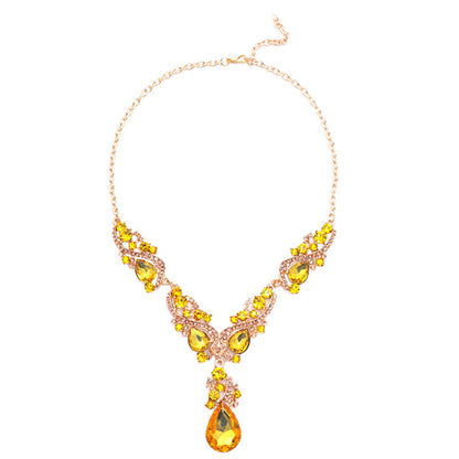 Exaggerated Vintage Necklace and Earring Set