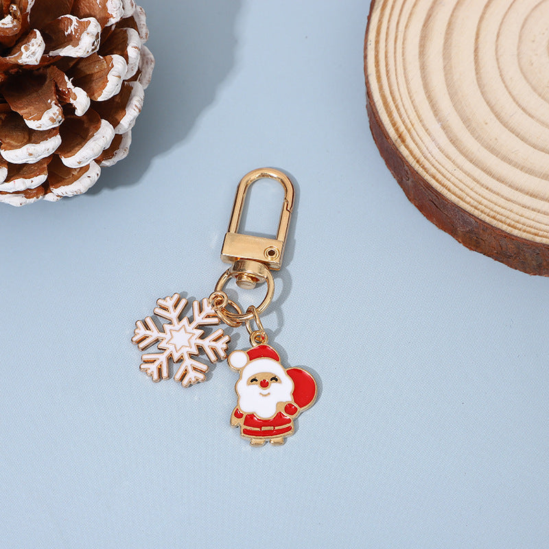 Christmas Theme Cute Reindeer Metal Bag Charm