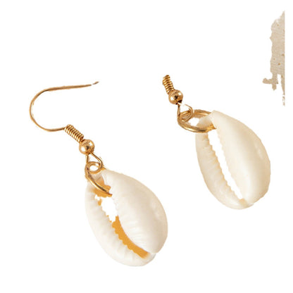 Bohemian Shell Starfish Drop Earrings Holiday Beach Set