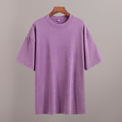 Washed Cotton Relaxed Fit Short Sleeve T-Shirt