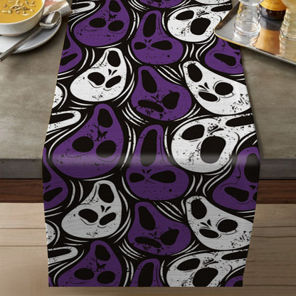 Halloween Table Flag Bat Ghost Dwarf Linen Tablecloth