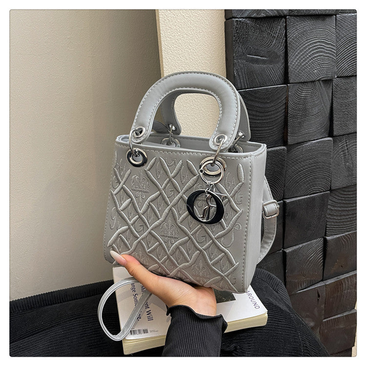 Vintage Lady Duffy Bag Fashionable Handbag for Daily Use