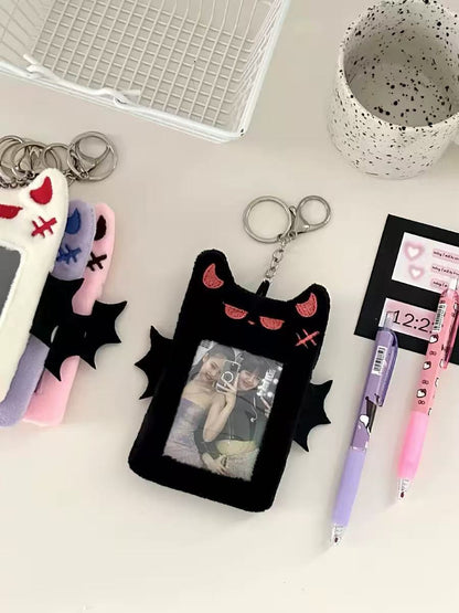 Bat Plush Card Holder Cute Animal Design for Daily Use