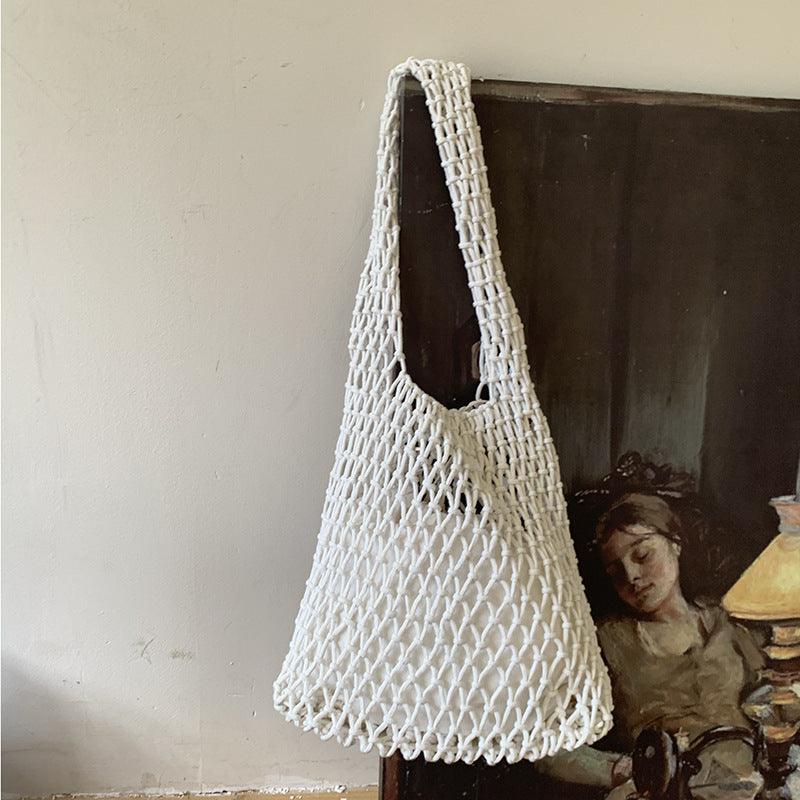 Handwoven Tote Bag for Women Stylish Casual Shoulder Bag