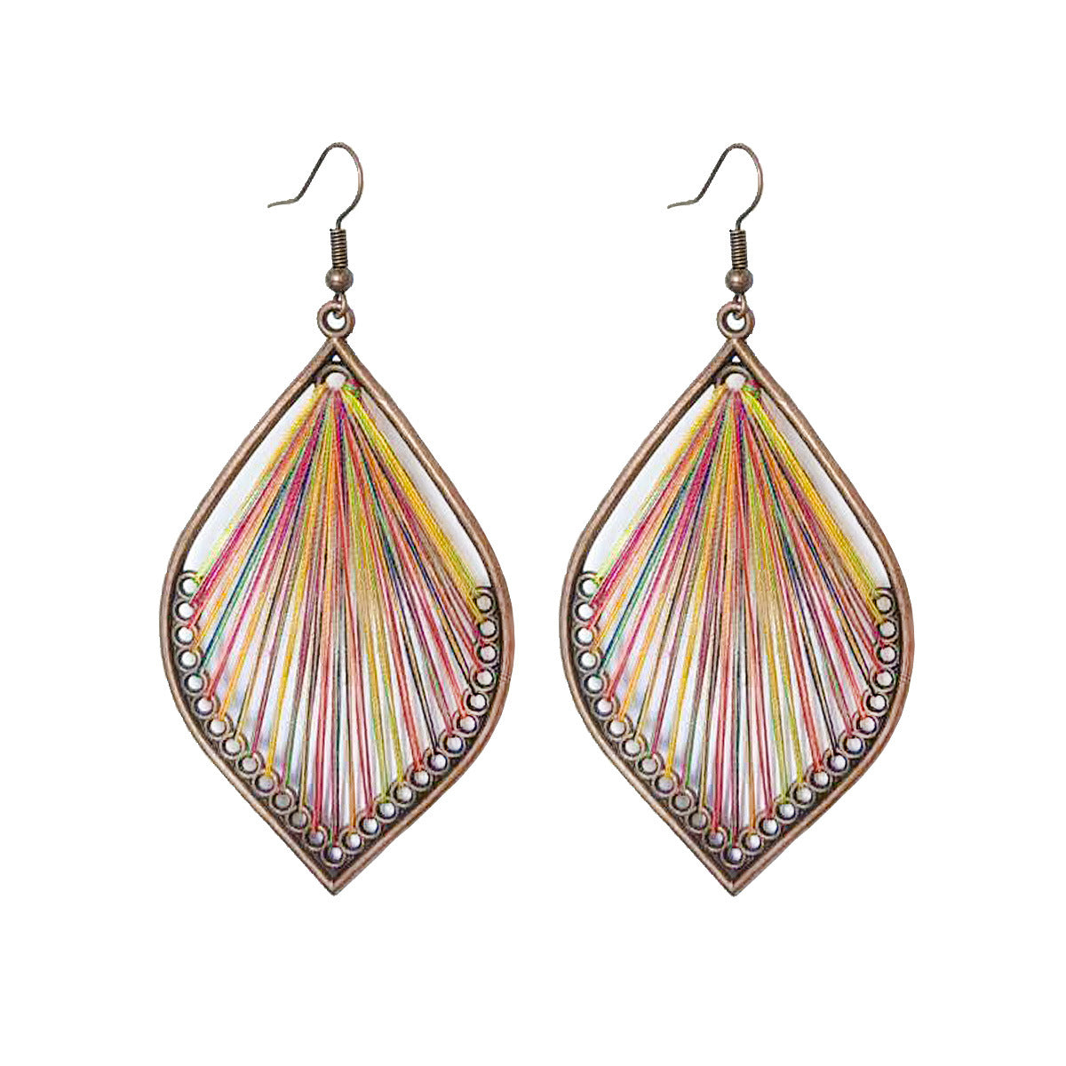 Handcrafted Bohemian Circular Earrings Vintage Style