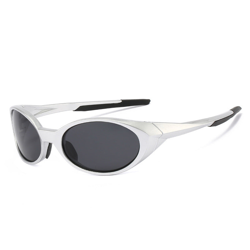 Oval Frame Polarized Sunglasses for Outdoor Sports