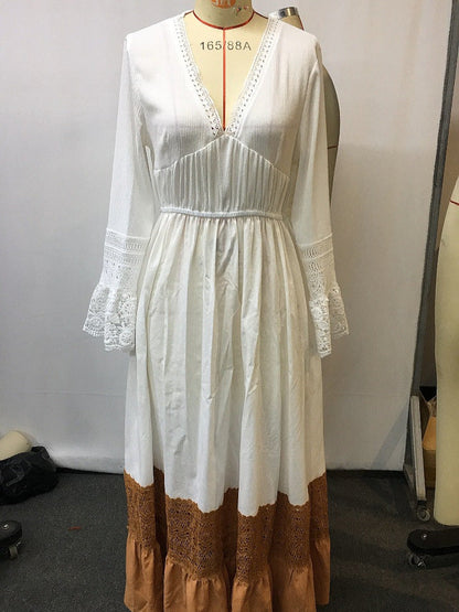 Bohemian Vintage Western Style Women’s Maxi Dress