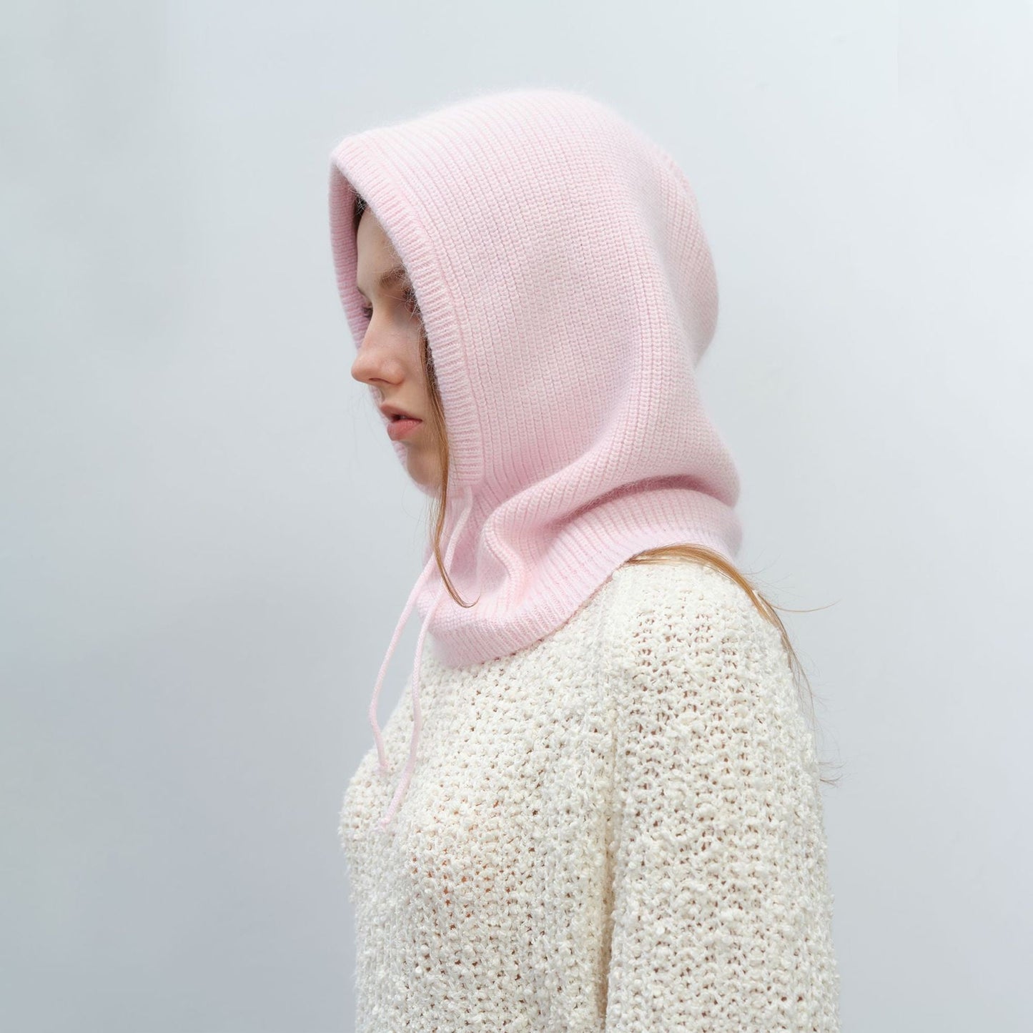 Solid Color Simple Sweet Plushed Hat Scarve
