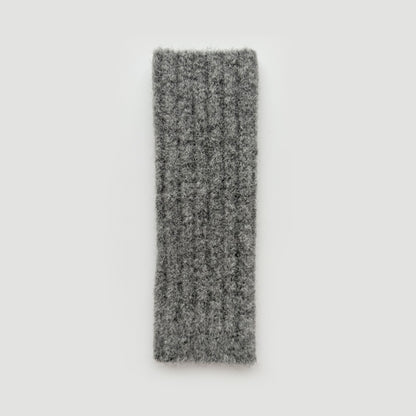 Knitted Fingerless Gloves Warm Wool Blend Solid Color Cozy Casual