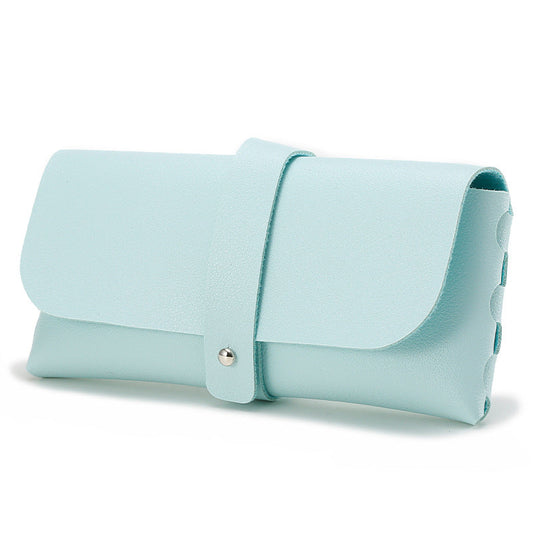 Soft PU Leather Sunglasses Case Compact Eyewear Storage Box