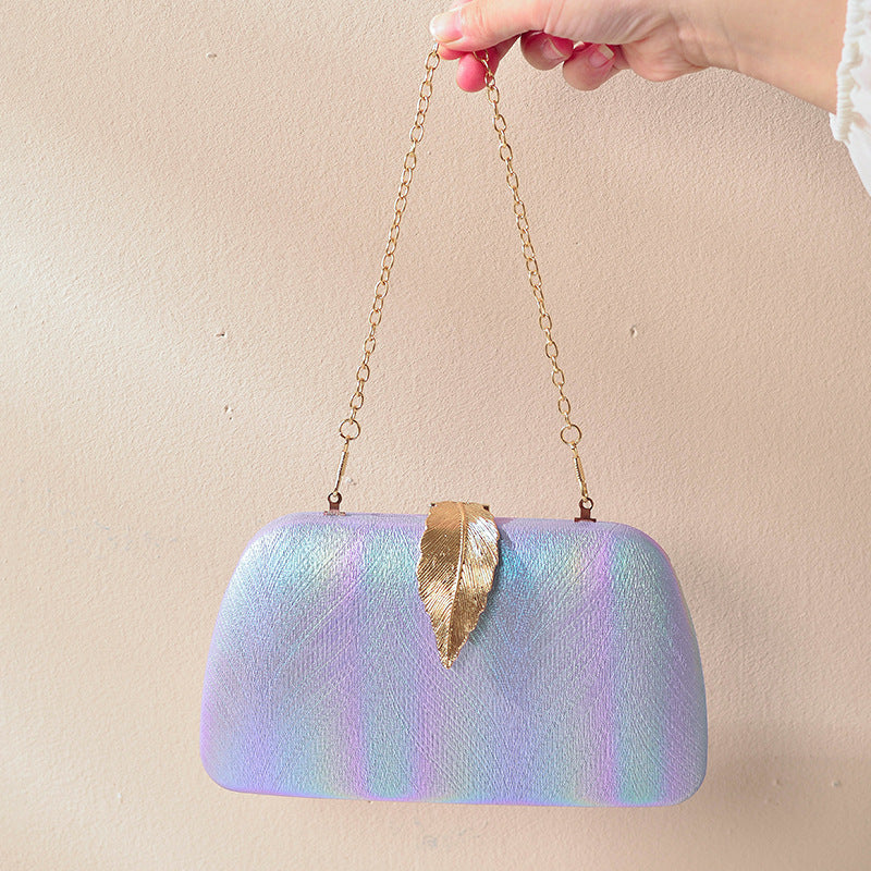 Trendy Gradient Leaf Clutch Bag for Women
