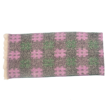 Plaid Print Contrast Color Scarves