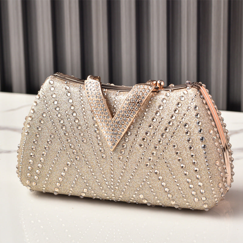 Rhinestone Evening Clutch Luxury Party Bag