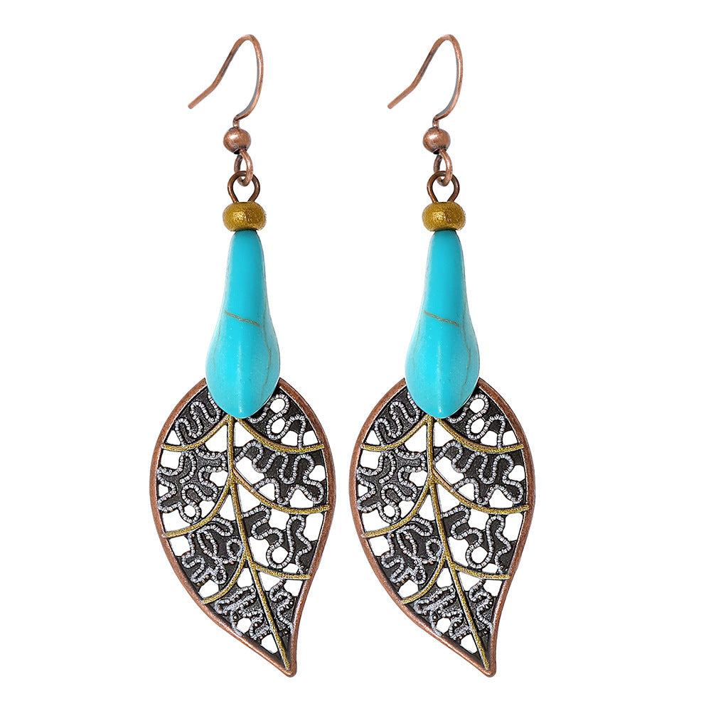 Vintage Ethnic Tassel Earrings Set - 12 Pairs Fashionable Boho Accessories
