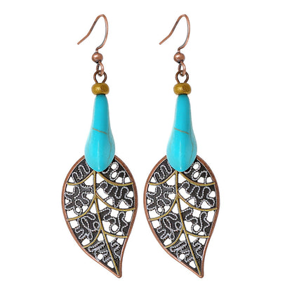 Vintage Ethnic Tassel Earrings Set - 12 Pairs Fashionable Boho Accessories