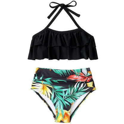 New Kids And Adults Split Swimsuit Bikini Set
