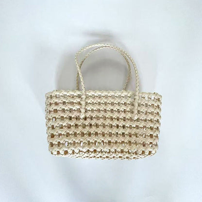 Woven Beach Tote Bag Casual PVC Stylish Handbag