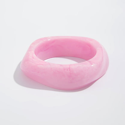Geometric Acrylic Bangle Bracelet Trendy Ins Style For Women