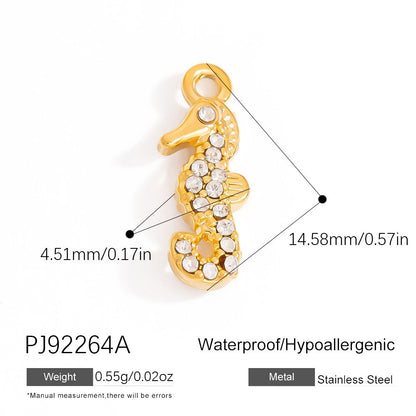 DIY Stainless Steel Shell Pendant Jewelry Trendy Fashion Necklace Bracelet Earrings