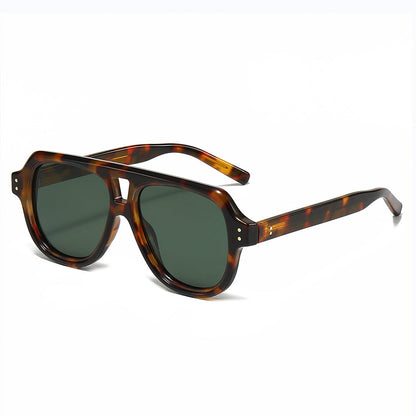 Trendy Polarized Sunglasses with Crown and Skull Design