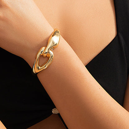 Punk Abstract Metal Choker Necklace For Women