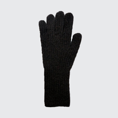 Solid Color Wool Blended Touchscreen Gloves for Women