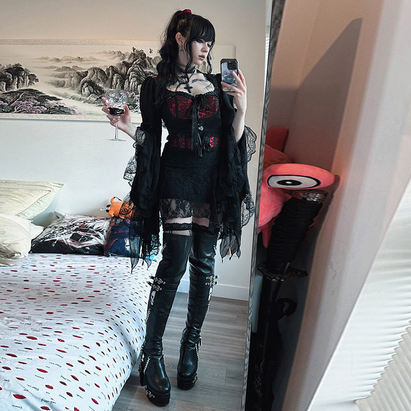 Irregular Lace Summer Top Casual Street Style