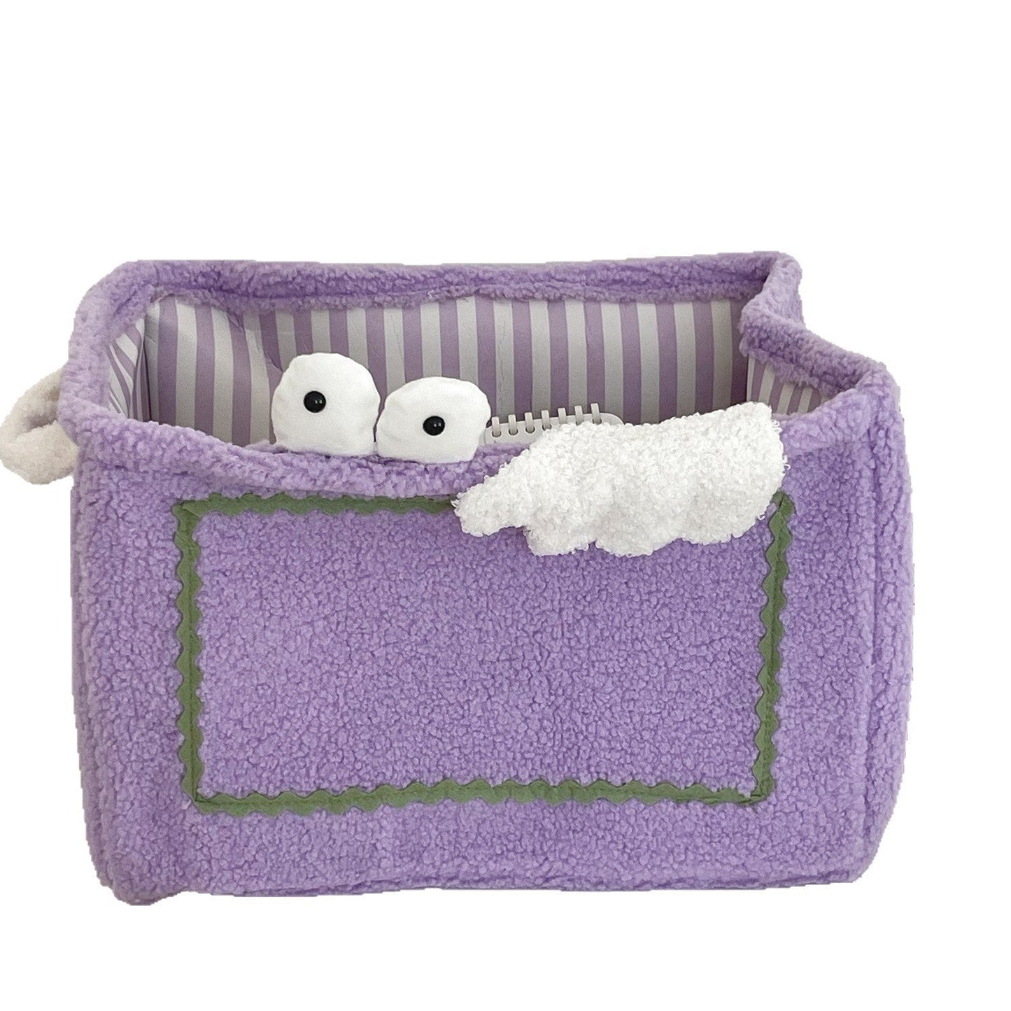 Monster Plush Storage Basket Cute Toy Organizer