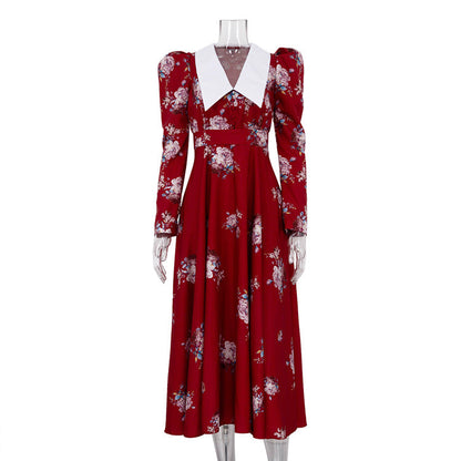 Elegant Floral Maxi Dress Slim Fit for Casual and Party
