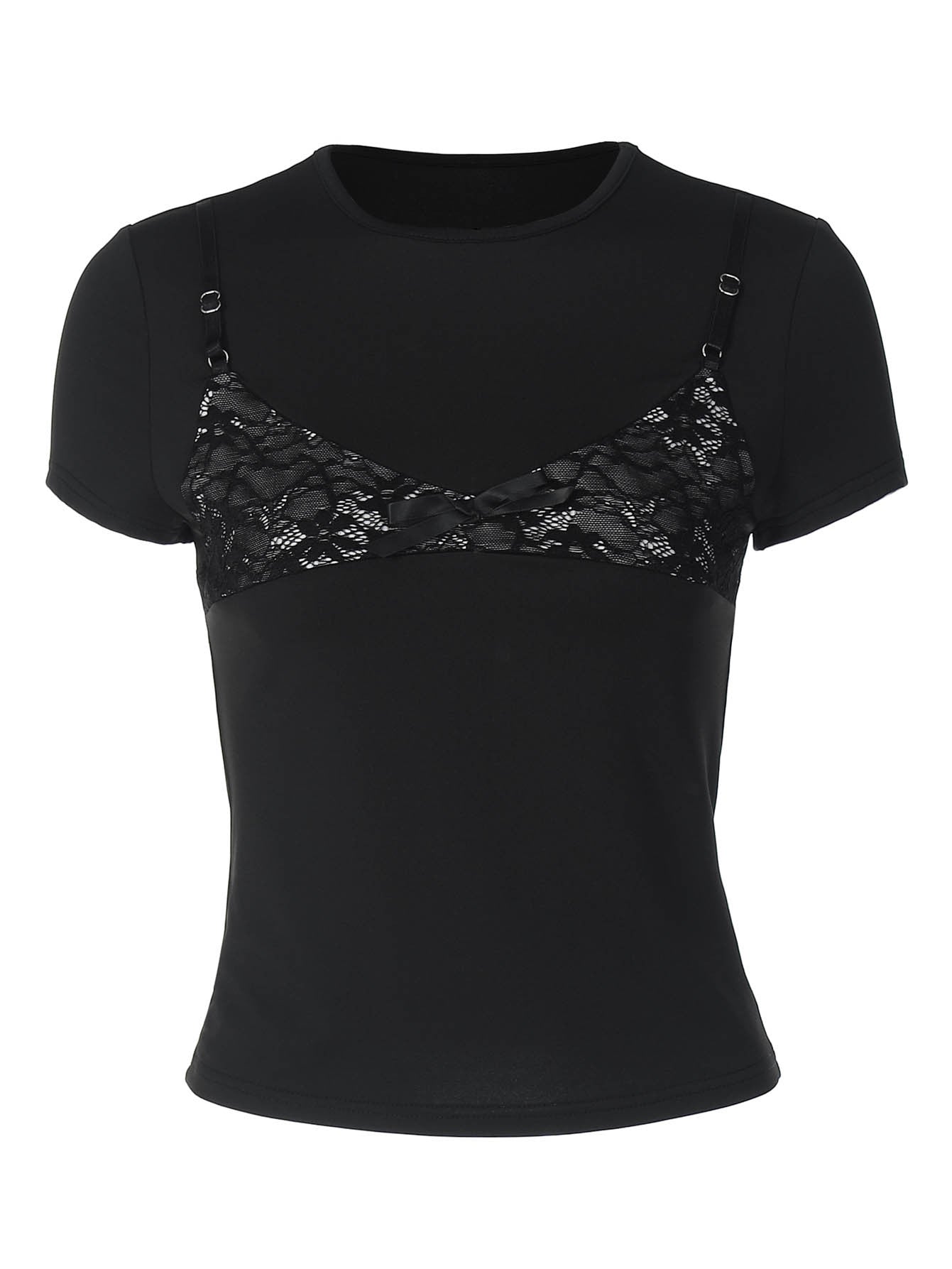 Slim Fit Color Block Short Sleeve Tee for Casual Street Style