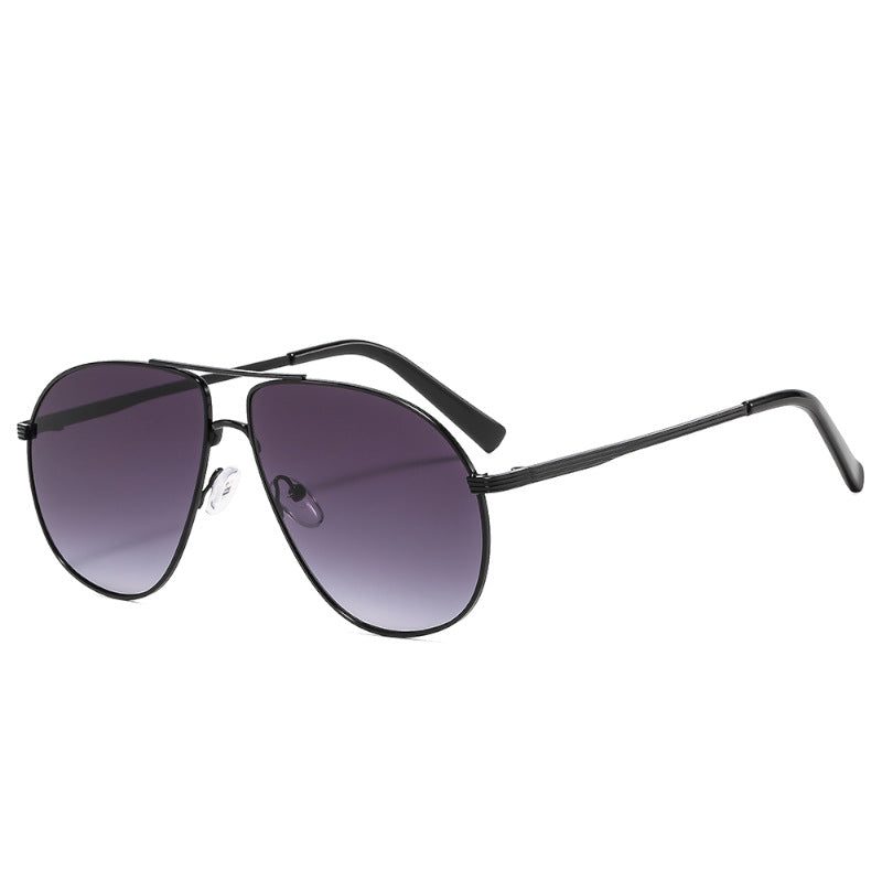 Trendy Unisex Retro Oversized Sunglasses with Geometric Design