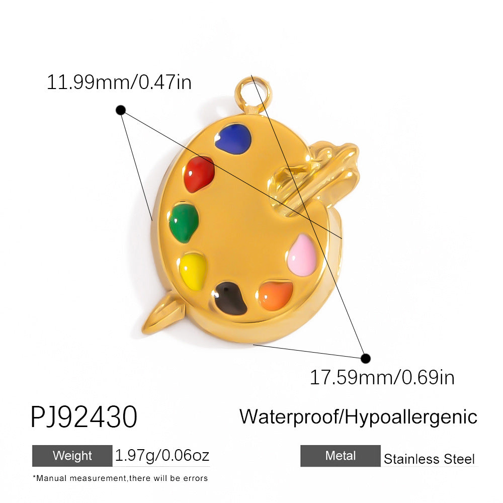 Rainbow Unicorn Stainless Steel DIY Pendant Jewelry for Bracelets and Necklaces