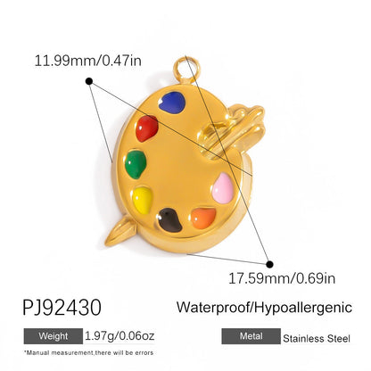 Rainbow Unicorn Stainless Steel DIY Pendant Jewelry for Bracelets and Necklaces