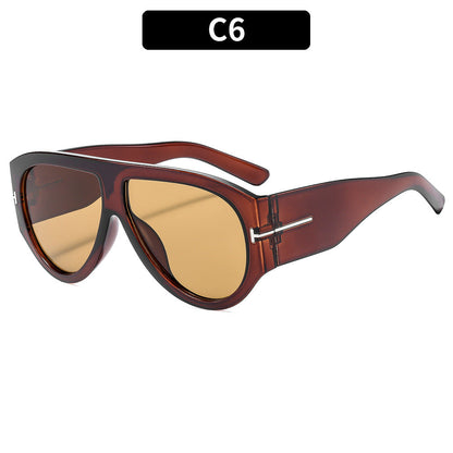 Fashionable Oversized T-Frame Sunglasses for Men and Women