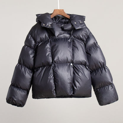 Women's Trendy Hooded Puffer Jacket Casual Street Style