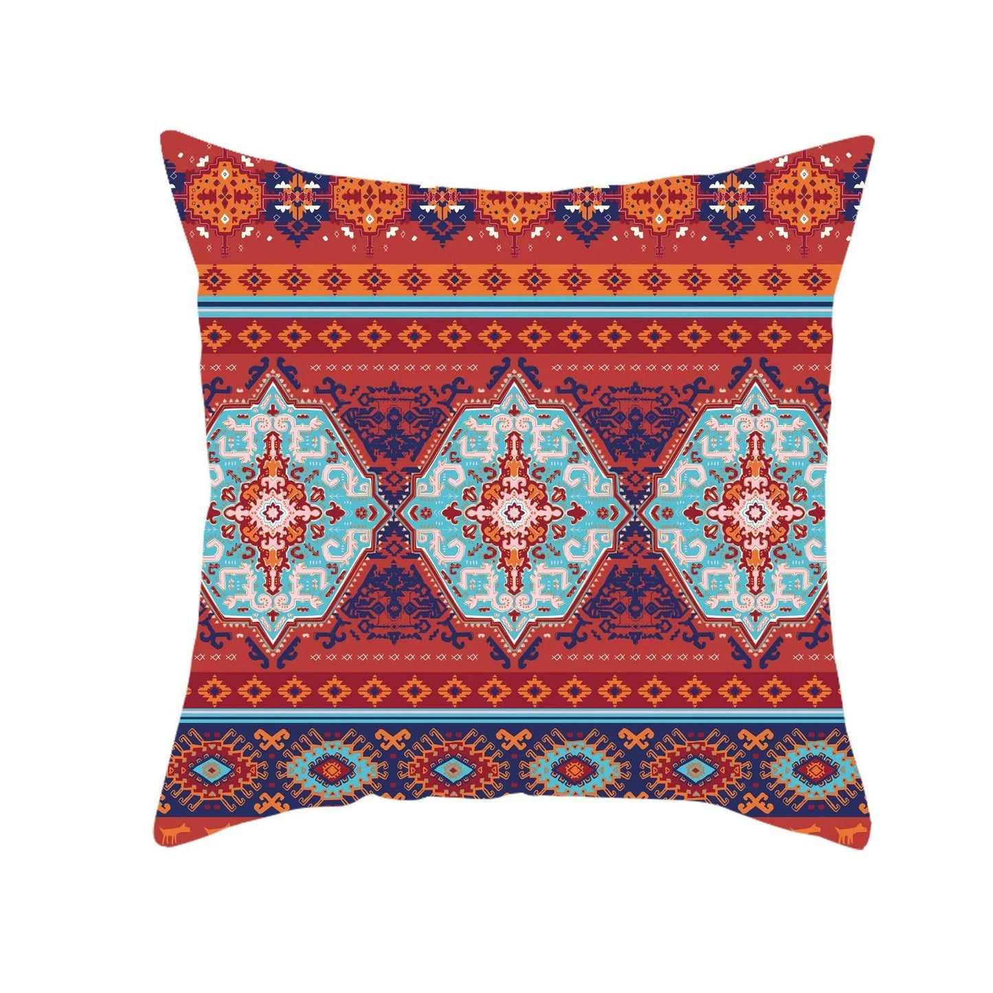 Retro Bohemi Dutch Velvet Square Pillow Cover Cushion Car Sofa Bed Sleeping Throw Pillow Customization