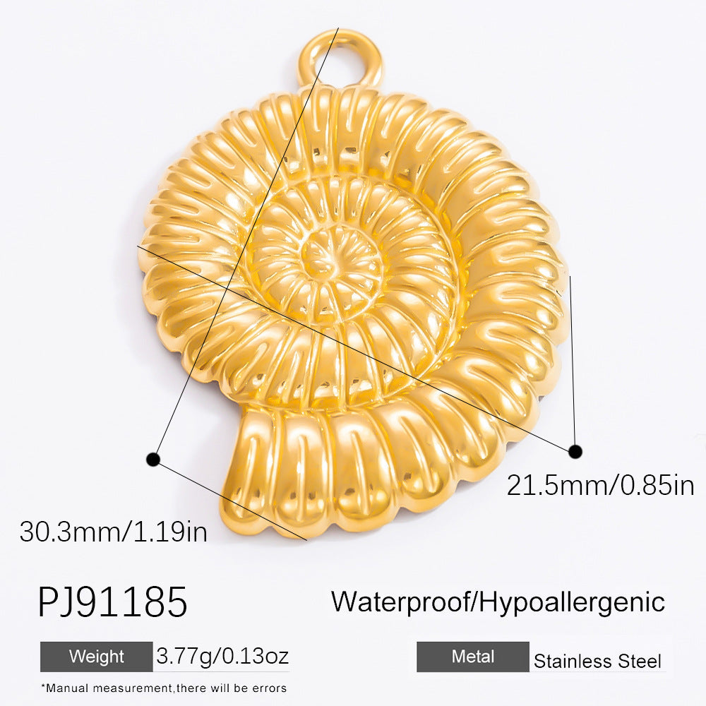 Fashionable DIY Jewelry Pendant Necklace Stainless Steel 18K Gold Plated