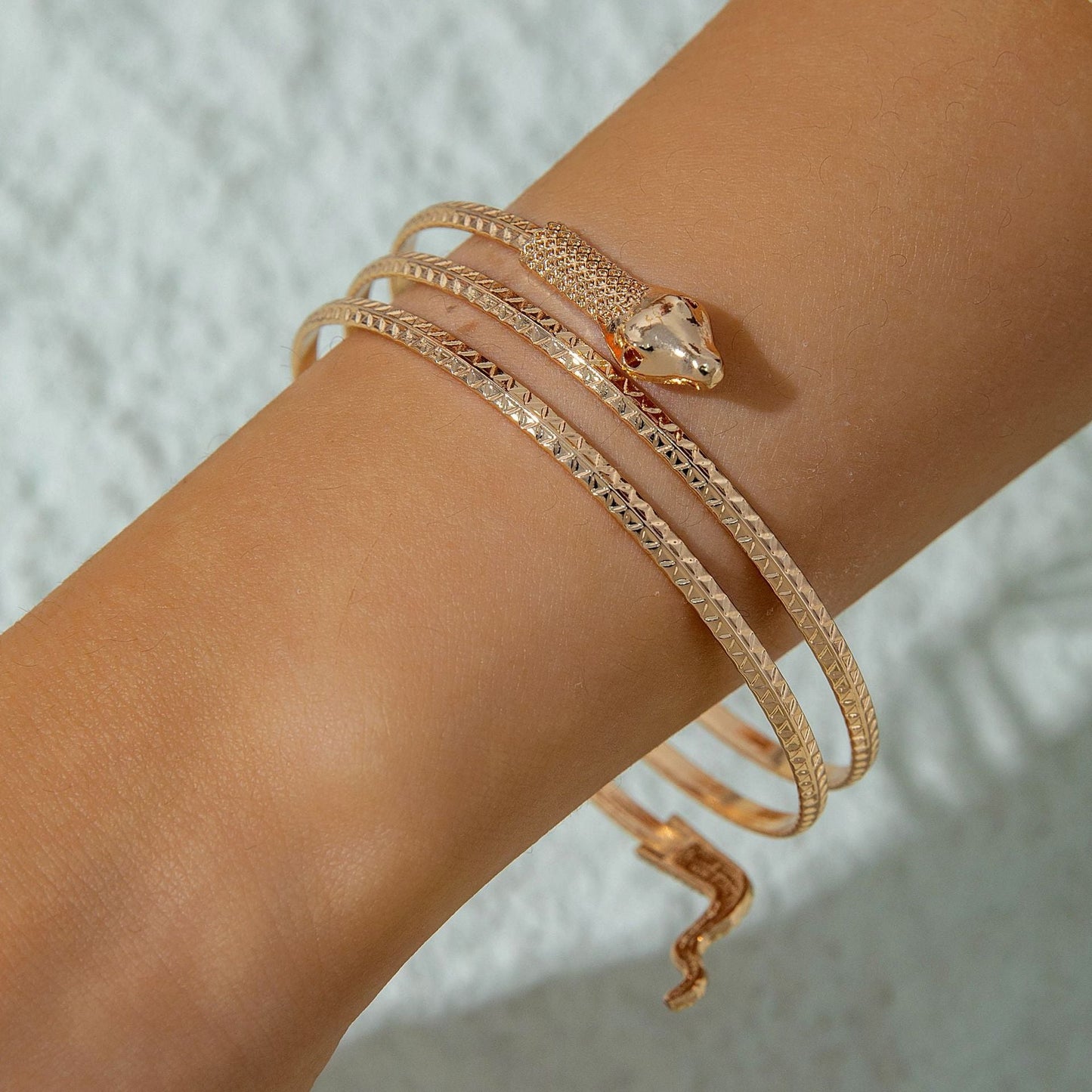 Floral Open Arm Cuff Bracelet Geometric Punk Style Beach Party Jewelry