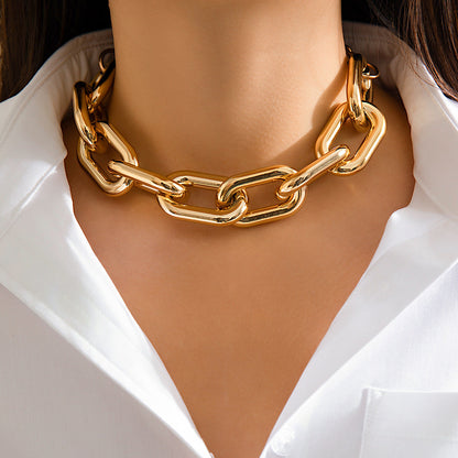 Trendy Minimalist Metal Chain Necklace For Women