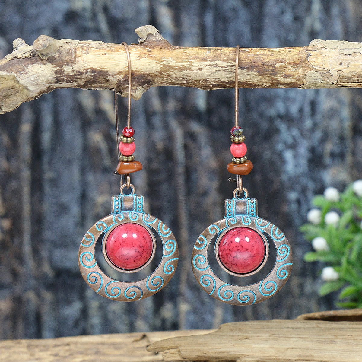 Bohemian Hippie Style Statement Dangle Earrings