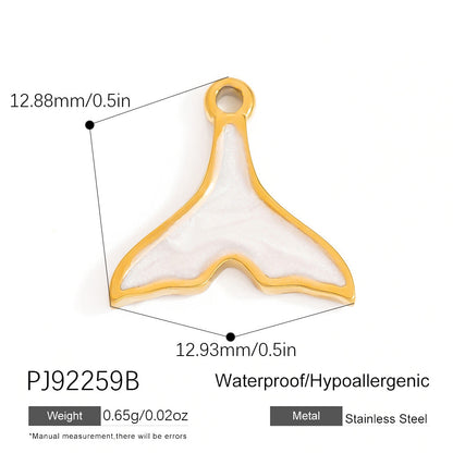 DIY Stainless Steel Shell Pendant Jewelry Trendy Fashion Necklace Bracelet Earrings