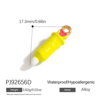 Alloy DIY Cartoon Car Pendant Droplet Decor