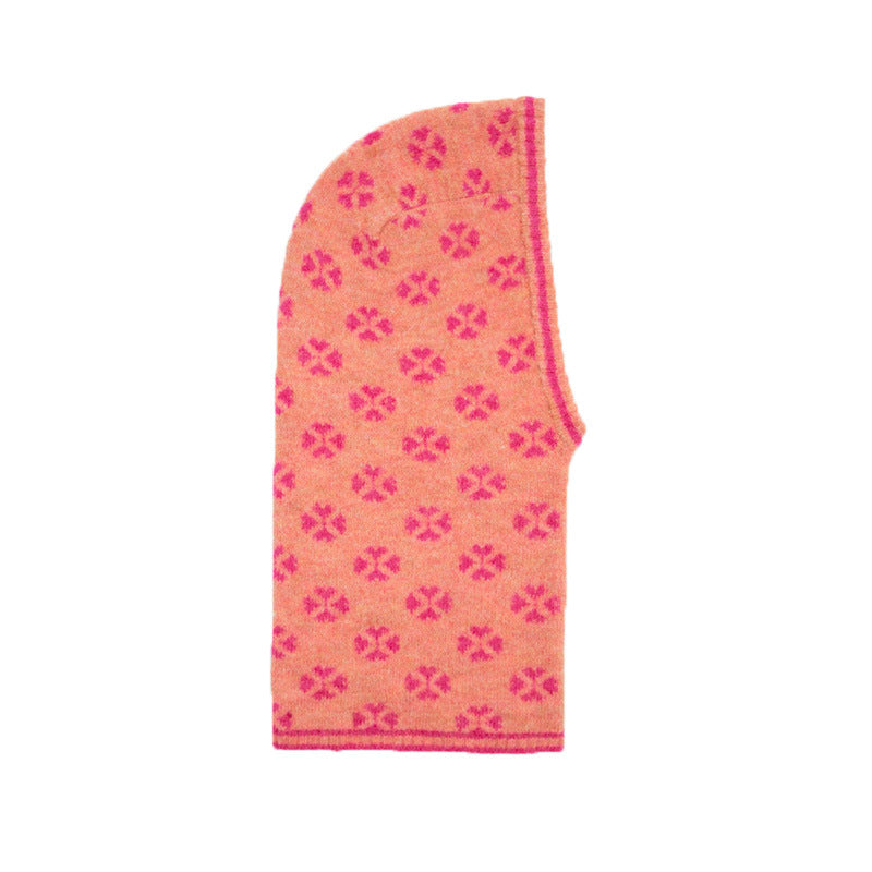 Clover Pattern Knitted Beanie Winter Wool Hat
