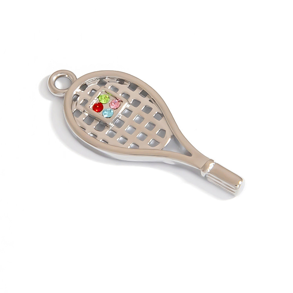 Stainless Steel DIY Sports Jewelry Accessories Keychain Pendant