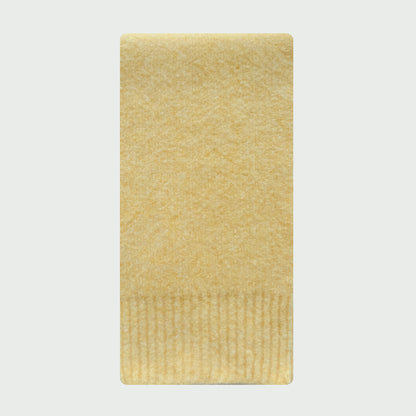 Solid Color Wool Knit Scarf for Women