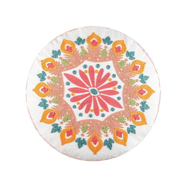 New Exotic Moroccan Style Cushion Cover Famous Family Style Round Cushion Cover Famous Hotel Model Room Pillow Cover